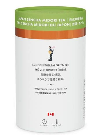 Metropolitan Tea M21 Japan Sencha Midori Green Tea Can Of 24 Bag