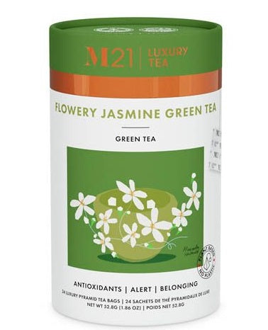 Metropolitan Tea M21 Jasmine Green Tea Can Of 24 Bags