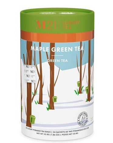 Metropolitan Tea M21 Maple Green Tea Can Of 24 Bags