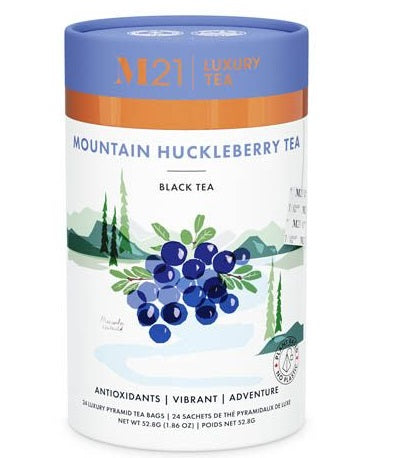 Metropolitan Tea M21 Mountain Huckleberry Tea Can Of 24