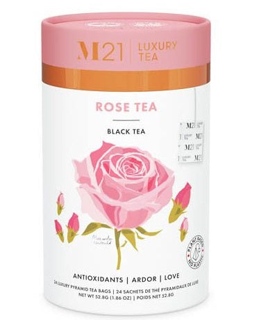 Metropolitan Tea M21 Rose Tea Can Of 24 Bags