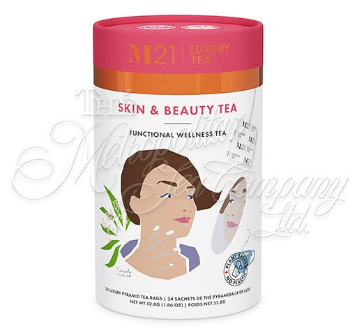 Metropolitan Tea M21 Skin &amp; Beauty Tea Can Of 24 Bags