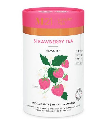 Metropolitan Tea M21 Strawberry Tea Can Of 24 Bags