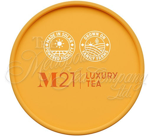 Metropolitan Tea M21 Turmeric Ginger Peach Tea Can Of 24 Bags