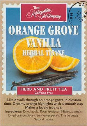 Metropolitan Tea Company Orange Grove Vanilla Herb & Fruit Tea