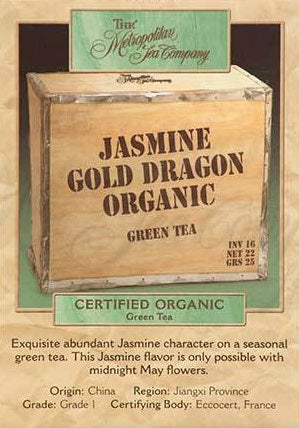 Metropolitan Tea Company Organic Jasmine Gold Dragon Green Tea