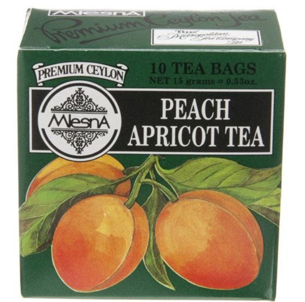 Metropolitan Tea Company Peach Apricot Tea Mini Pack of 10 Tea Bags