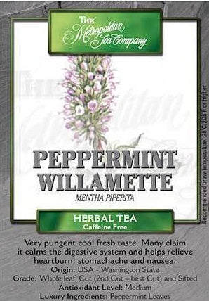 Metropolitan Tea Company Peppermint Willamette Tea Leaves 1.1lbs