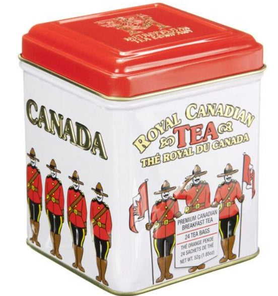 Metropolitan Tea Company RCMP Canadian Breakfast Tea Tin Box of 24 Tea Bags