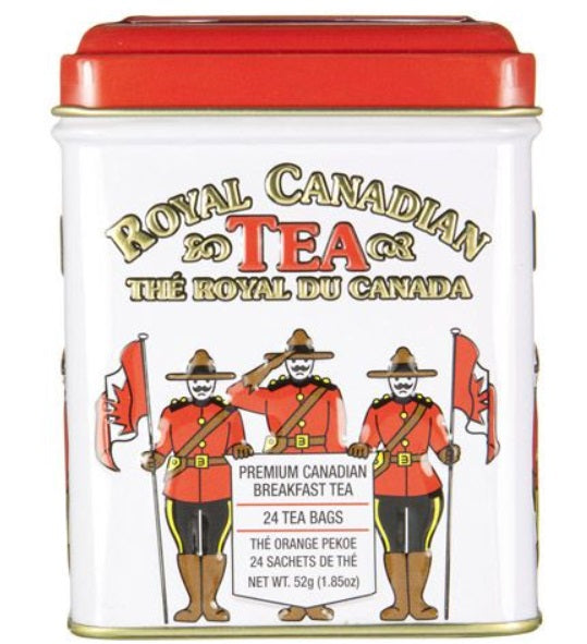 Metropolitan Tea Company RCMP Canadian Breakfast Tea Tin Box of 24 Tea Bags