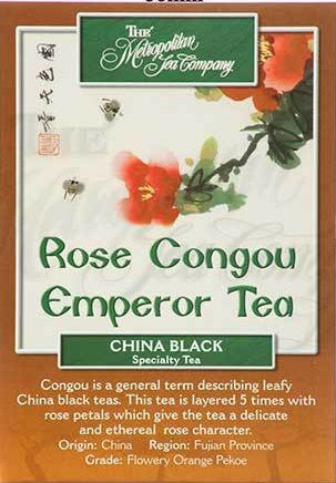 Metropolitan Tea Company Rose Congou Emperor Tea 1.1lbs