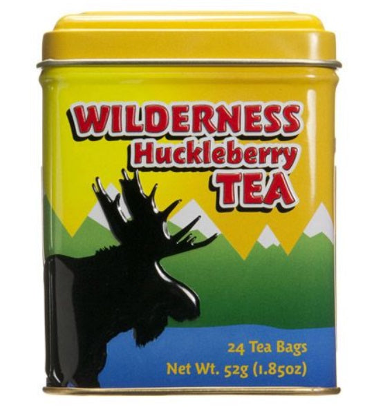 Metropolitan Tea Company Wilderness Moose Huckleberry Tea Tin Box of 24 Tea Bags