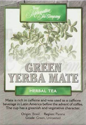 Metropolitan Tea Company Yerba Mate Green Tea 1.1lbs