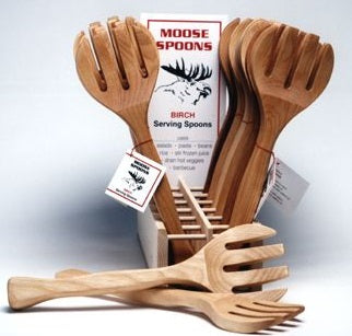 Kootenay Spoons Moose Spoons - Salad &amp; Pasta Servers