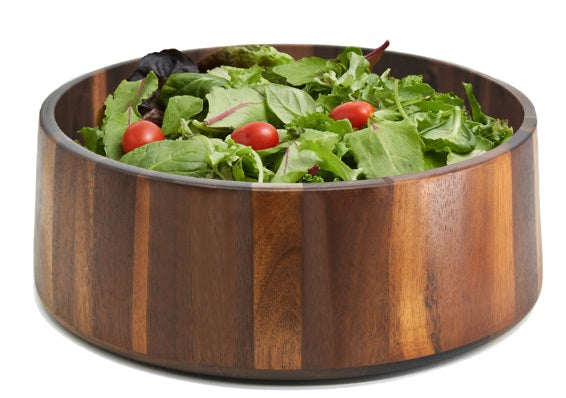 Natural Living Dark Acacia Salad Bowl