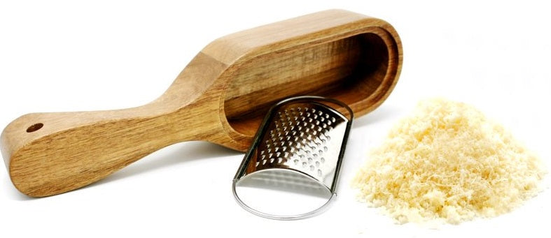 Natural Living Acacia Wood Cheese Grater Set