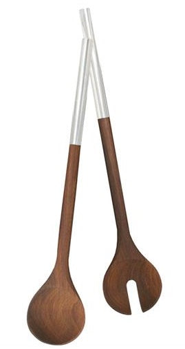 Natural Living Acacia Wood Salad Server Set