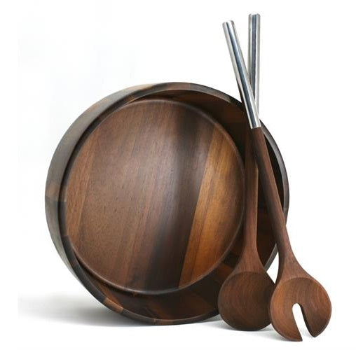 Natural Living Acacia Wood Salad Server Set