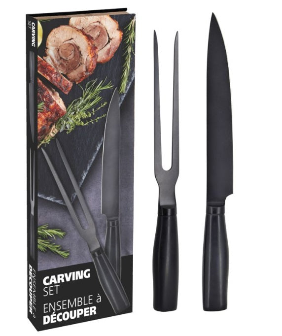 Natural Living Carving Knife and Fork Set