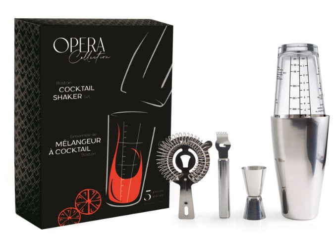 Natural Living Opera Boston Cocktail Set in Gift Box