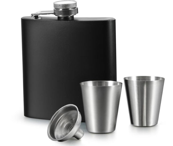 Natural Living Opera 4 Piece Flask Set in Gift Box