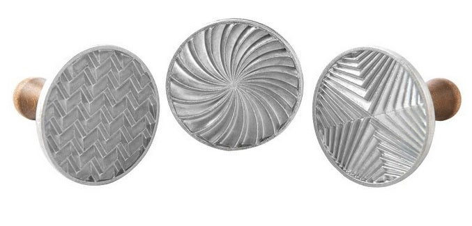 Nordic Ware Set of 3 Geo Cookie Stamps