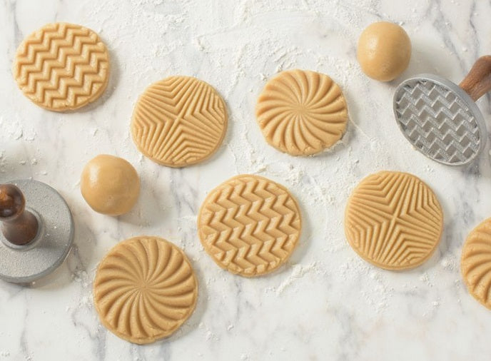 Nordic Ware Set of 3 Geo Cookie Stamps