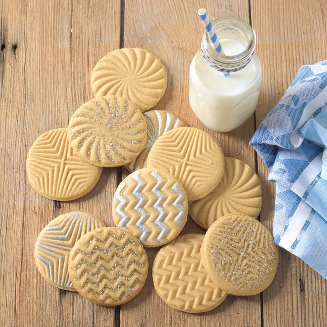 Nordic Ware Set of 3 Geo Cookie Stamps