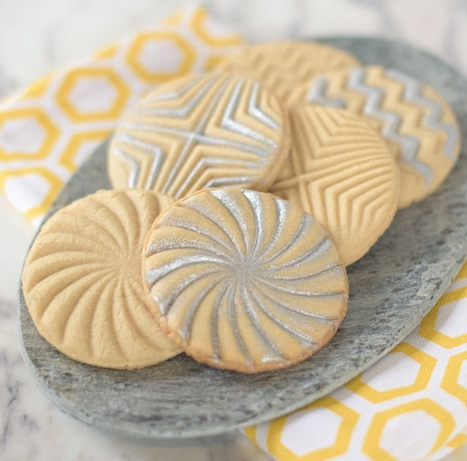 Nordic Ware Set of 3 Geo Cookie Stamps