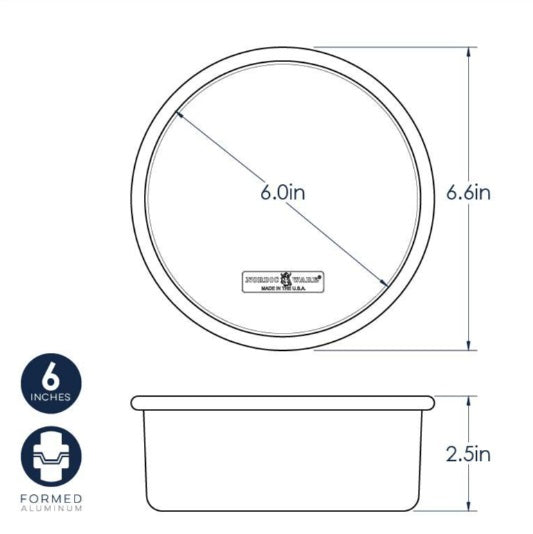 Nordic Ware Naturals 6-Inch Round Layer Cake Pan