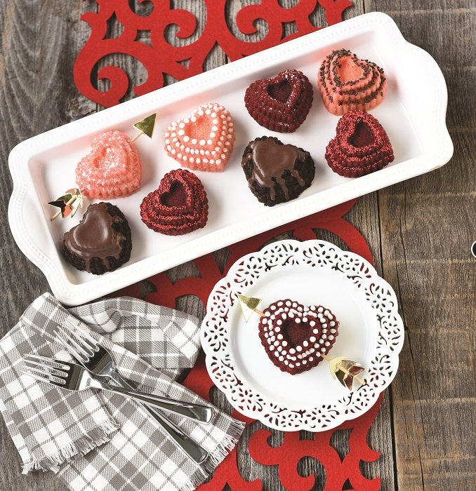 Nordic Ware Tiered Heart Cakelet Pan