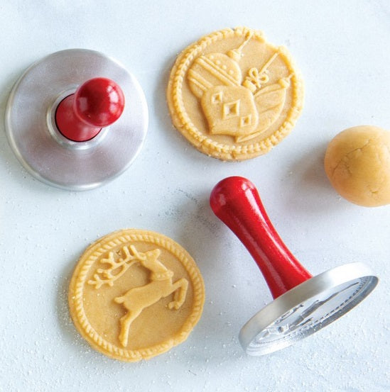 Nordic Ware Set of 3 Yuletide Cookie Stamps