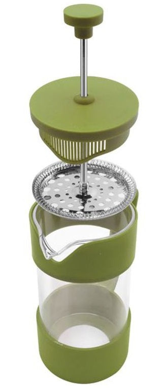 Oggi Brew 3-Cup French Press Olive Green