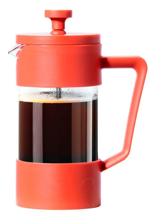 Oggi Brew 3-Cup French Press Brick Red