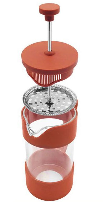 Oggi Brew 3-Cup French Press Brick Red