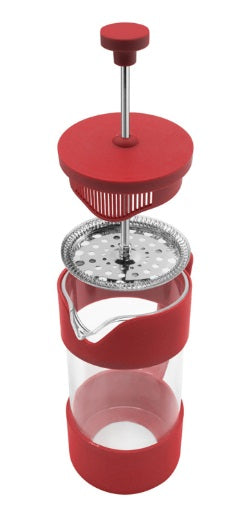 Oggi Brew 5-Cup French Press Red