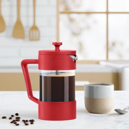 Oggi Brew 5-Cup French Press Red