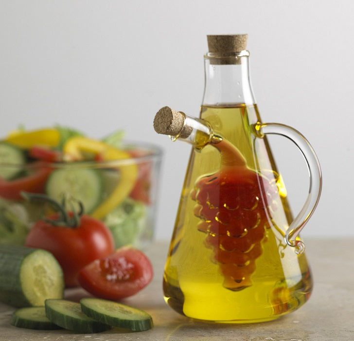 Fox Run Grape Oil &amp; Vinegar Bottle with Handle