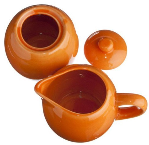 Old Amsterdam Copacabana Orange Milk & Sugar Set