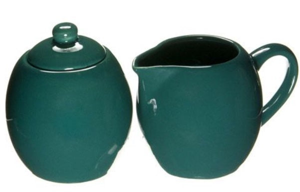 Old Amsterdam Green Milk &amp; Sugar Set