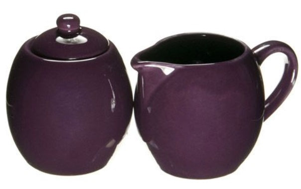 Old Amsterdam Plum Purple Milk &amp; Sugar Set