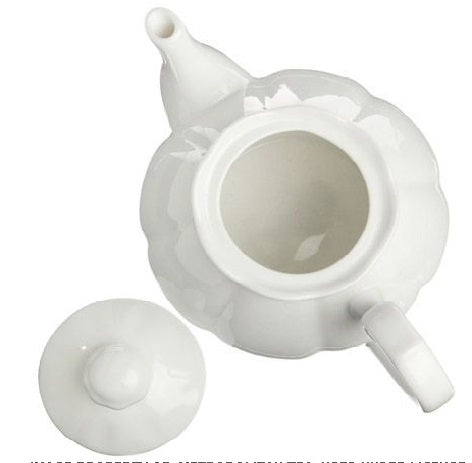 Old Amsterdam White 2-Cup Diana Teapot