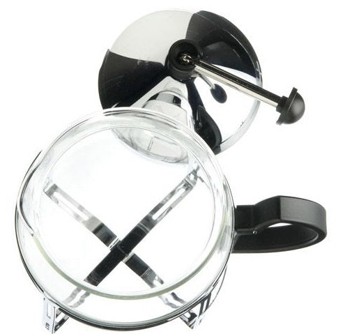 G & H Tea Services Chrome Glass Tea Maker Teapot