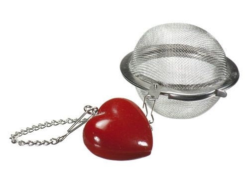 G &amp; H Tea Services Tea Infuser Ball with Heart Ornament