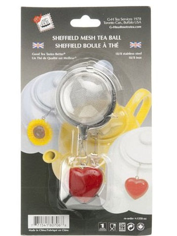 G & H Tea Services Tea Infuser Ball with Heart Ornament