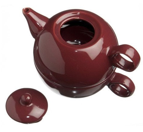 Old Amsterdam Burgundy 1-Cup Tea 4 One Teapot With Mug