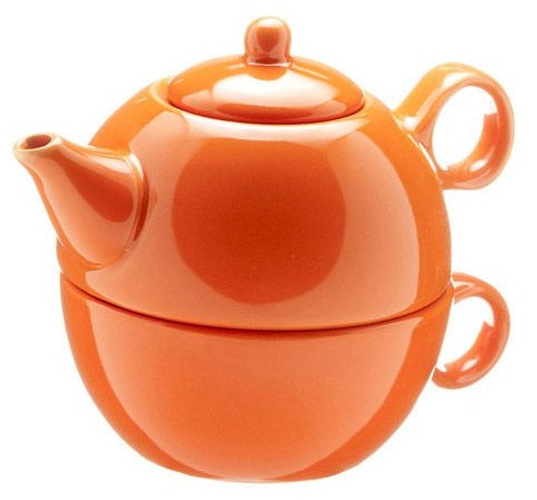 Old Amsterdam Orange 1-Cup Tea 4 One Teapot With Mug