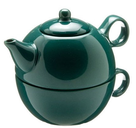 Old Amsterdam Green 1-Cup Tea 4 One Teapot With Mug