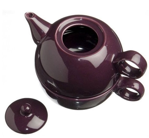 Old Amsterdam Plum 1-Cup Tea 4 One Teapot With Mug