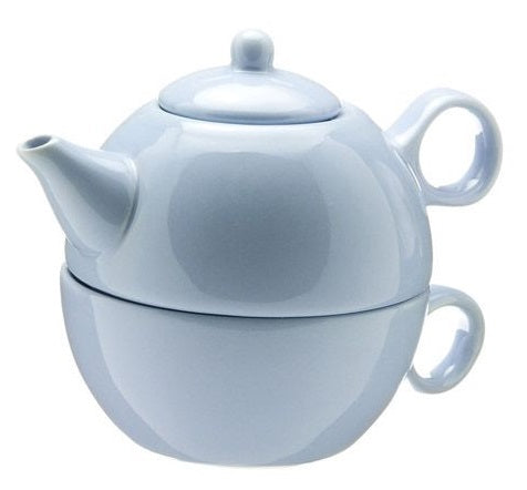 Old Amsterdam Powder Blue 1-Cup Tea 4 One Teapot With Mug